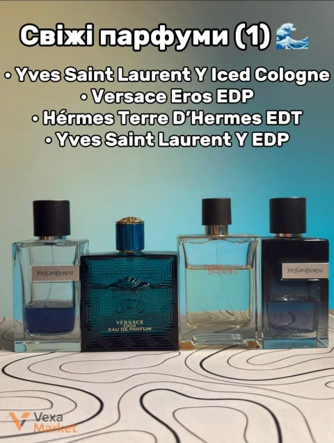 Парфумерія: Chanel, Dior, Versace, Yves Saint Laurent, Hermès