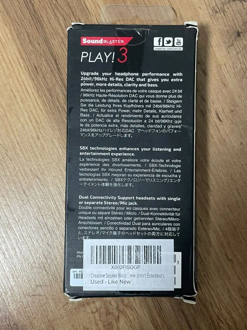 Продаю зовнішню usb саундкарту "sound blaster play! — фото 2
