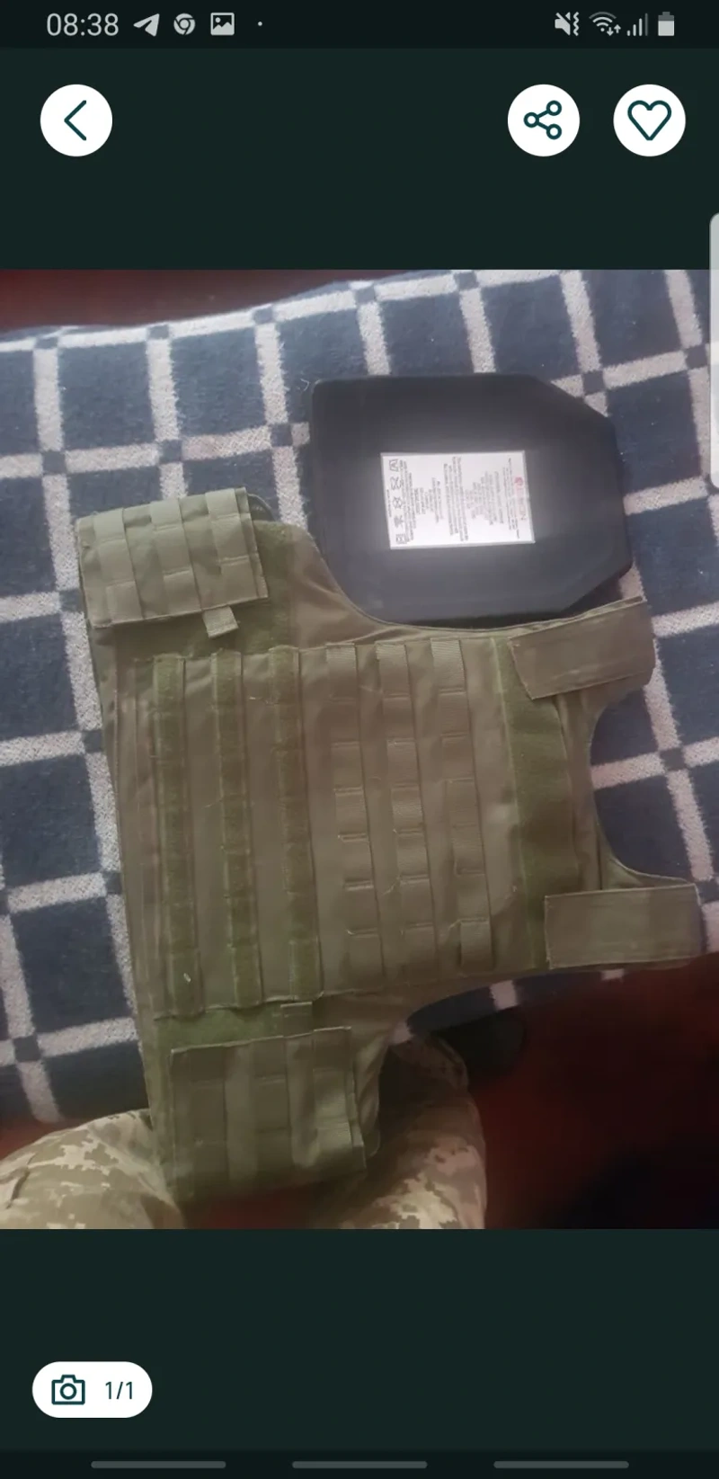 Продам новый бронежилет ELMON Achilleas Tactical (Греция), размер XL. ✅ В комплекте 2 бронеплиты (передняя и задняя). ✅ — фото 5
