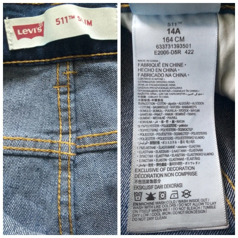 Жіночі джинси slim fit LEVI'S р.S/44. — фото 7