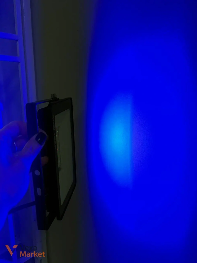 Прожектор LED кольоровий 50W IP66 з пультом керування — фото 3