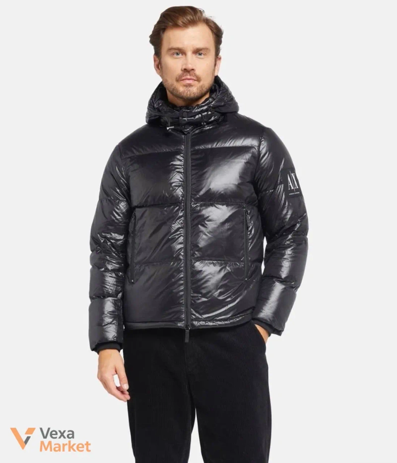 Пуховик A|X Armani Exchange чоловічий чорний — фото 2