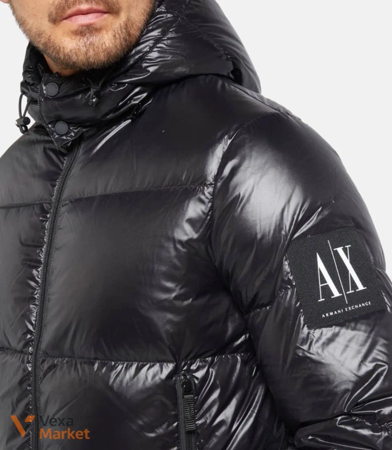 Пуховик A|X Armani Exchange чоловічий чорний — фото 4