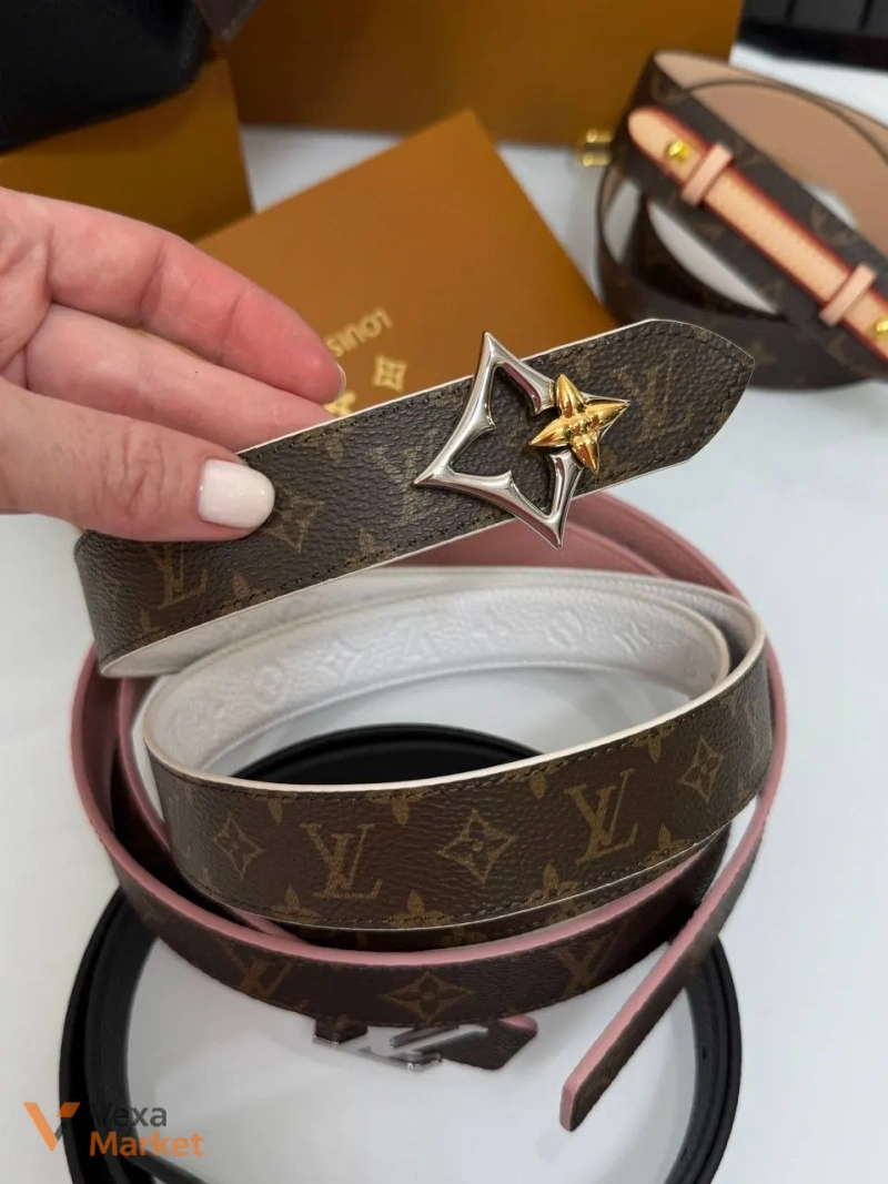 Ремень Louis Vuitton LV 3 см — фото 4