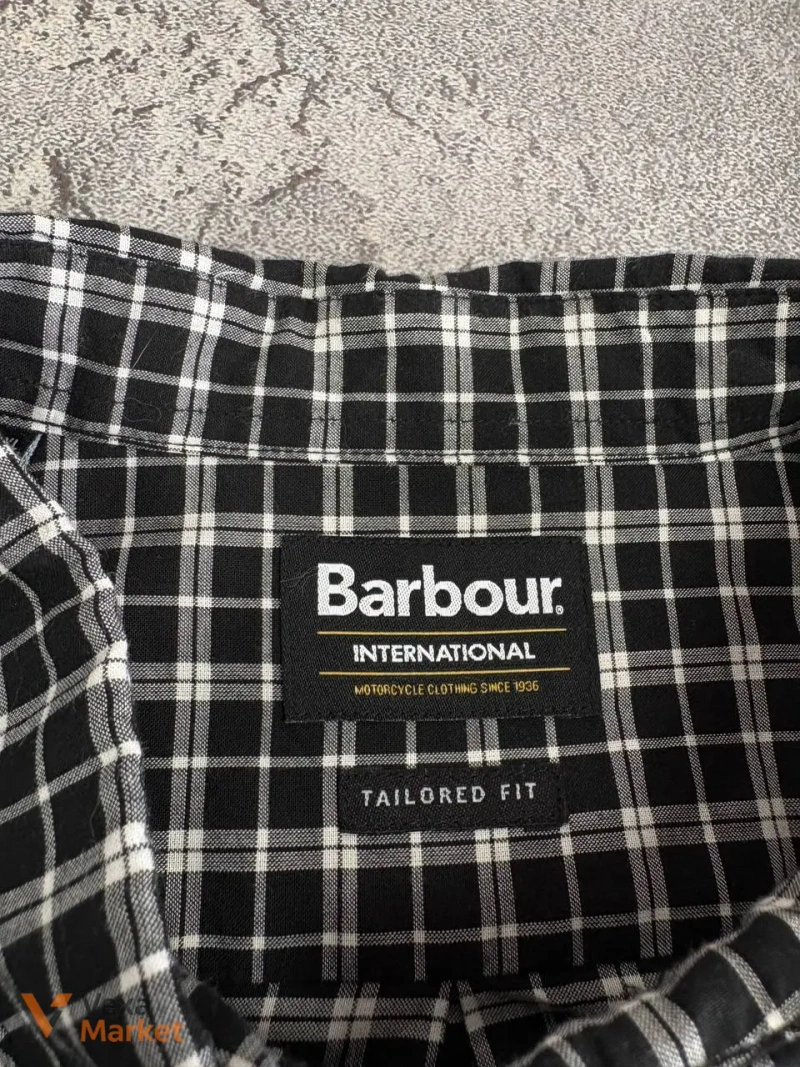 Рубашка Barbour International клетчатая размер Л — фото 3