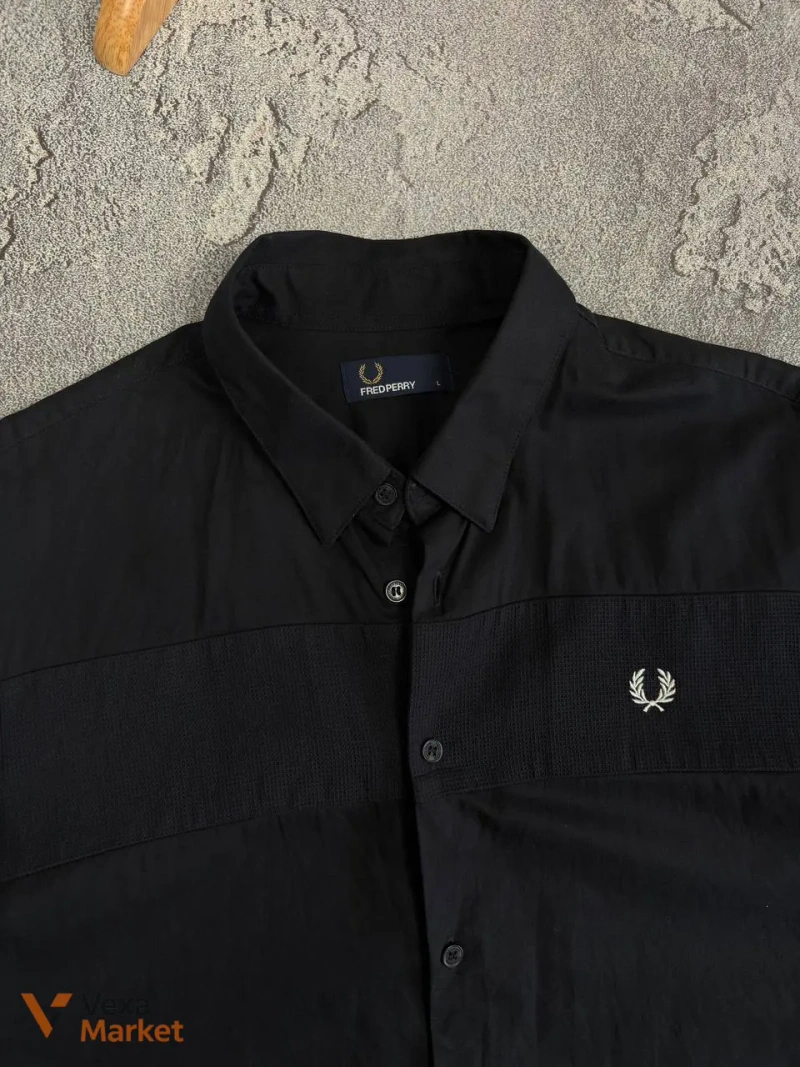 Рубашка Fred Perry мужская черная размер L — фото 2