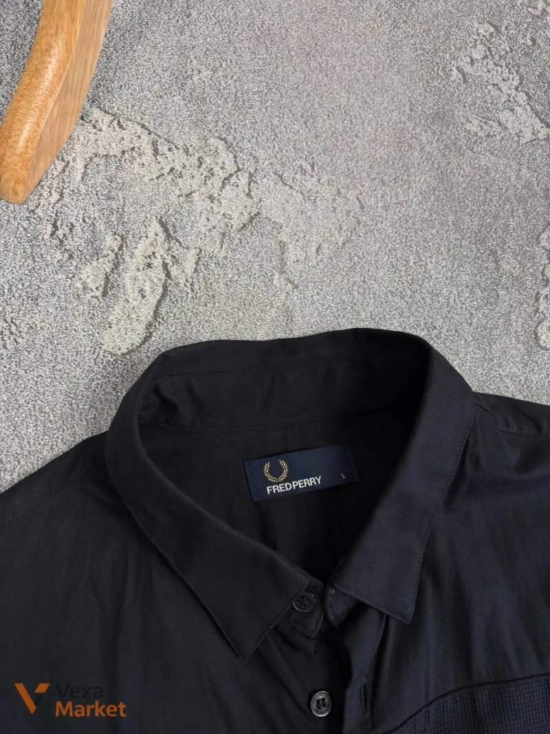 Рубашка Fred Perry мужская черная размер L — фото 3