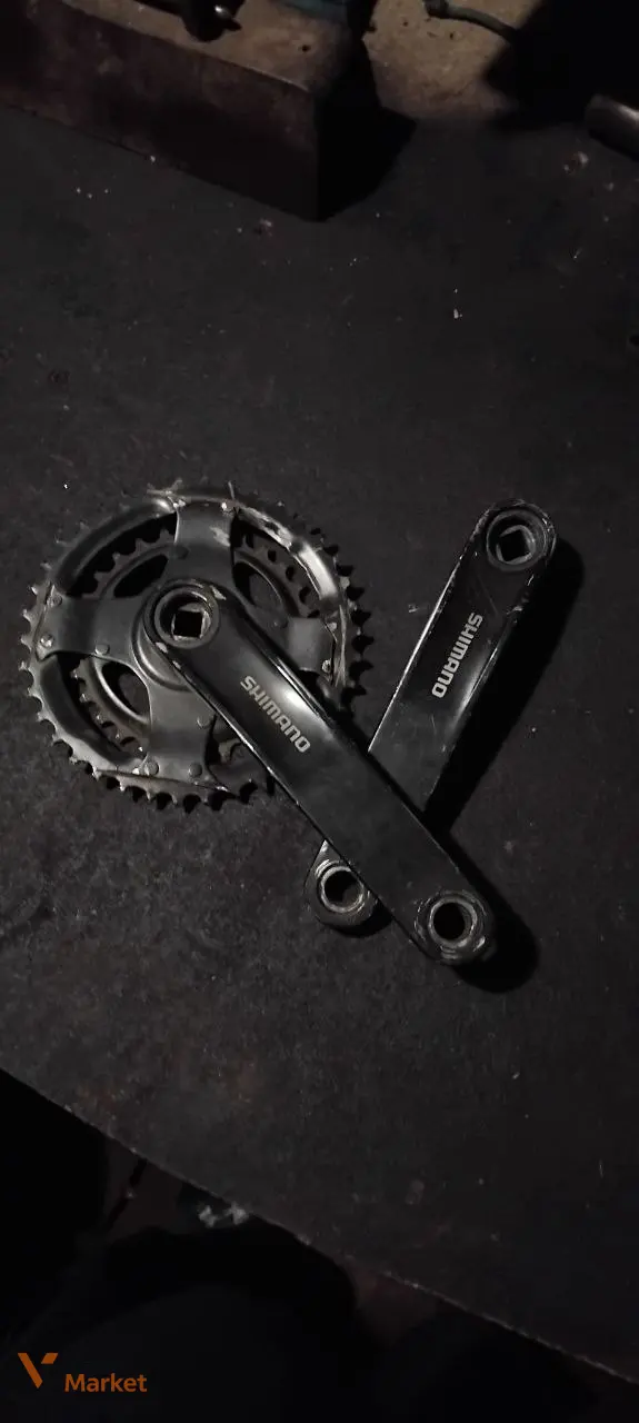 Шатуни Shimano 2 зірки під квадрат