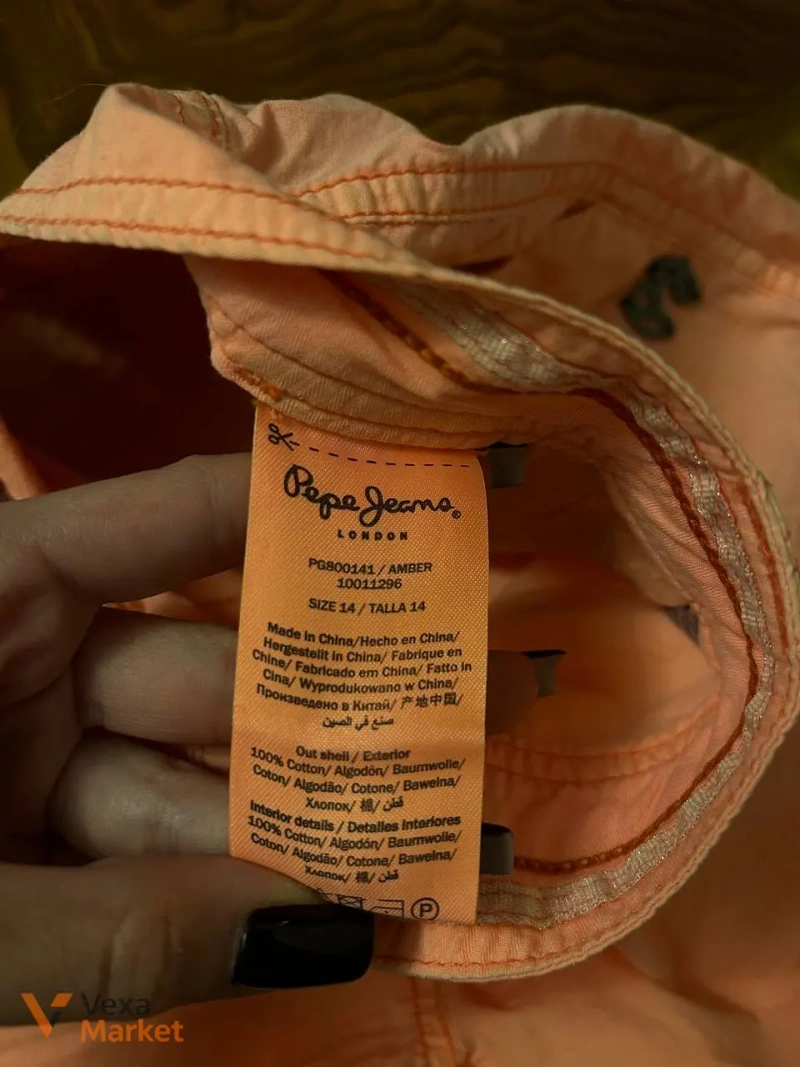 Шорти Pepe Jeans жіночі помаранчеві розмір S — фото 2