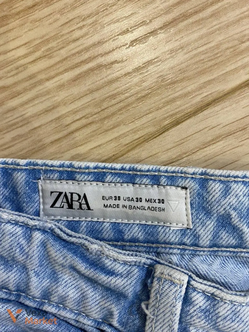 Шорти ZARA карго світло-блакитні — фото 2