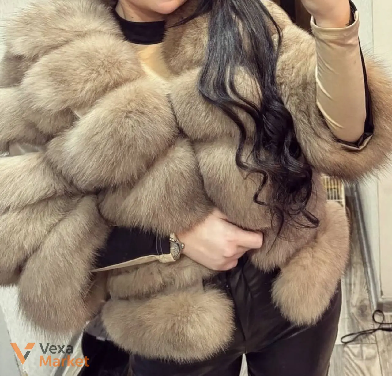 Шуба из песца под соболя — фото 2