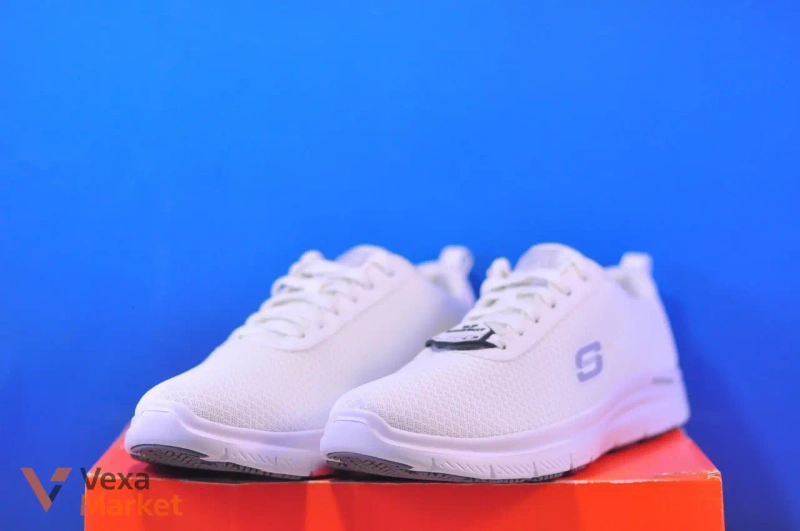 Skechers Flex Advantage 77125EC WHT Белые мужские кроссовки — фото 2