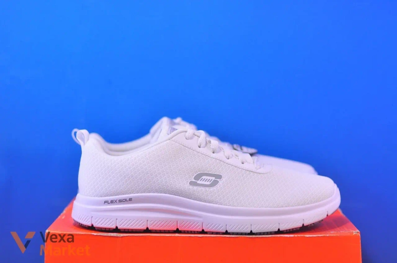 Skechers Flex Advantage 77125EC WHT Белые мужские кроссовки — фото 4
