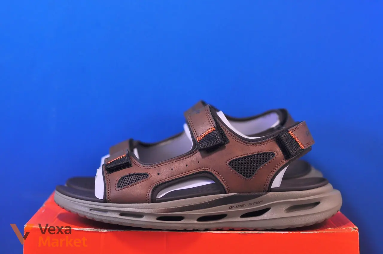 Skechers ORVAN SD 211371/BRN коричневые мужские сандалии 43 размер