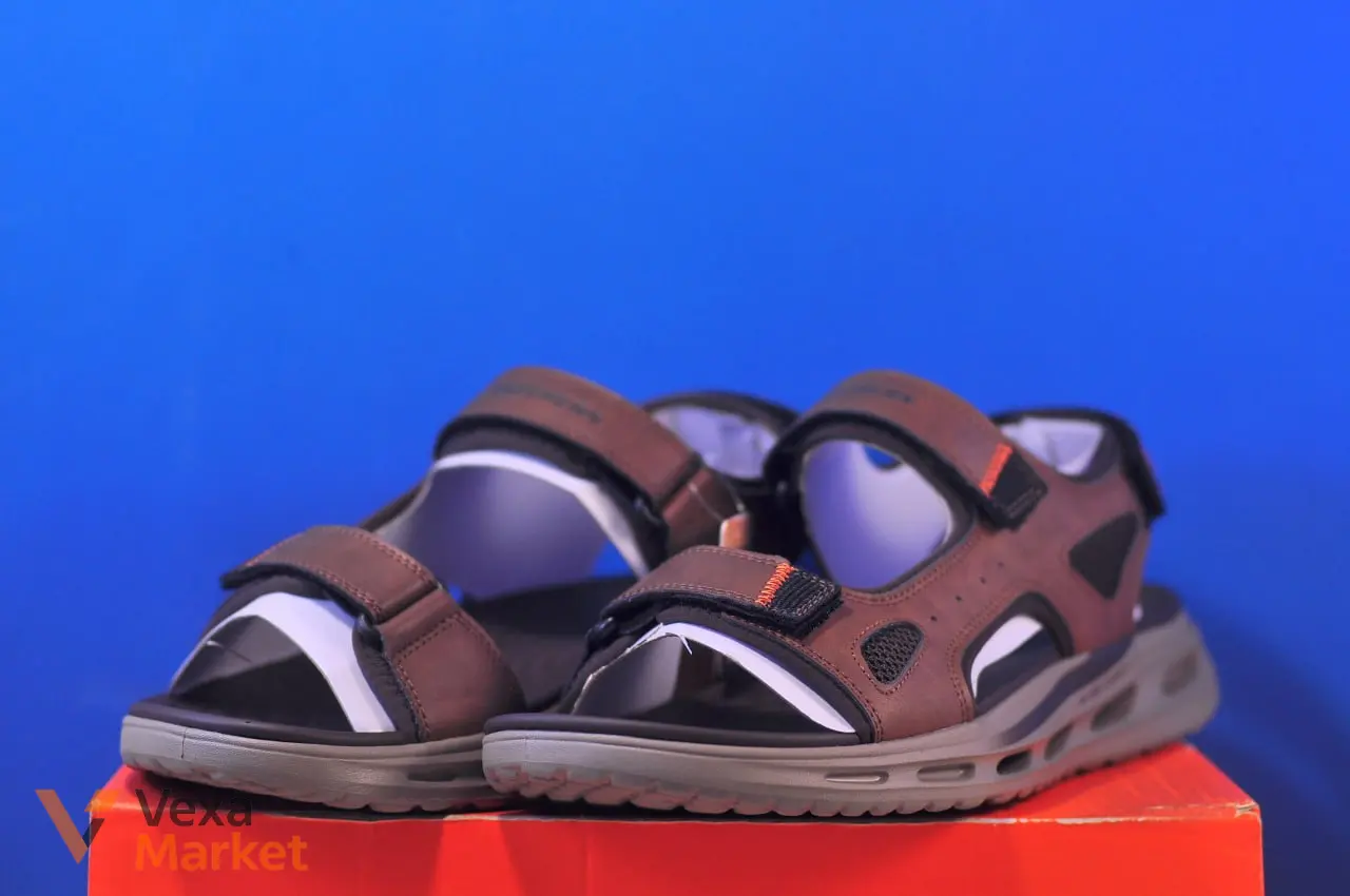 Skechers ORVAN SD 211371/BRN коричневые мужские сандалии 43 размер — фото 2