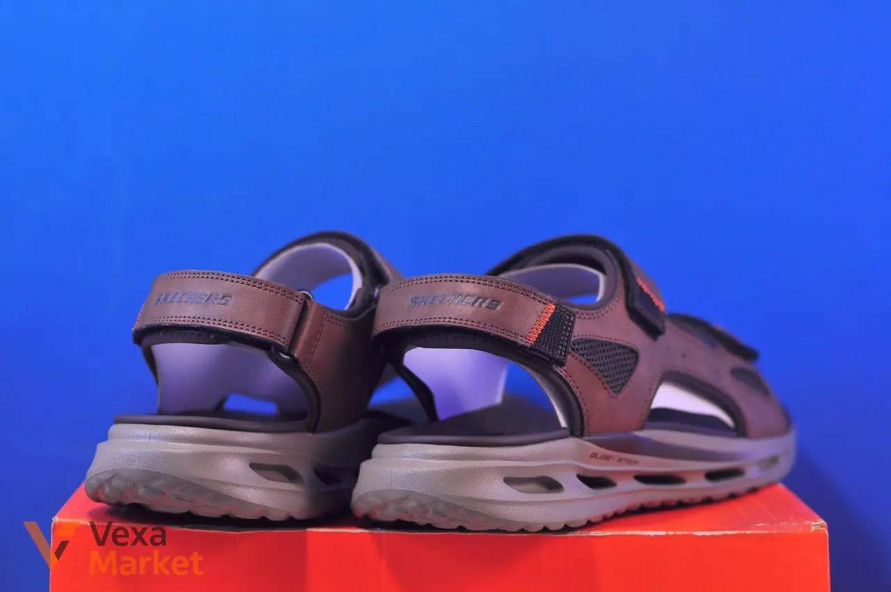 Skechers ORVAN SD 211371/BRN коричневые мужские сандалии 43 размер — фото 3