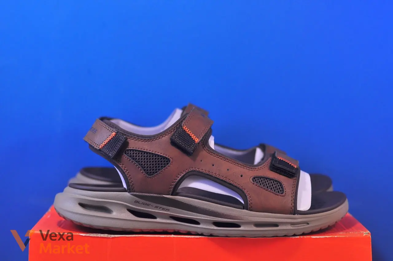 Skechers ORVAN SD 211371/BRN коричневые мужские сандалии 43 размер — фото 4