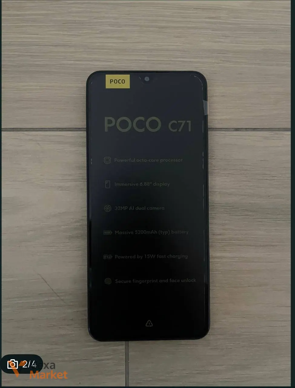 Смартфон Poco C71 4/128GB Black — фото 2