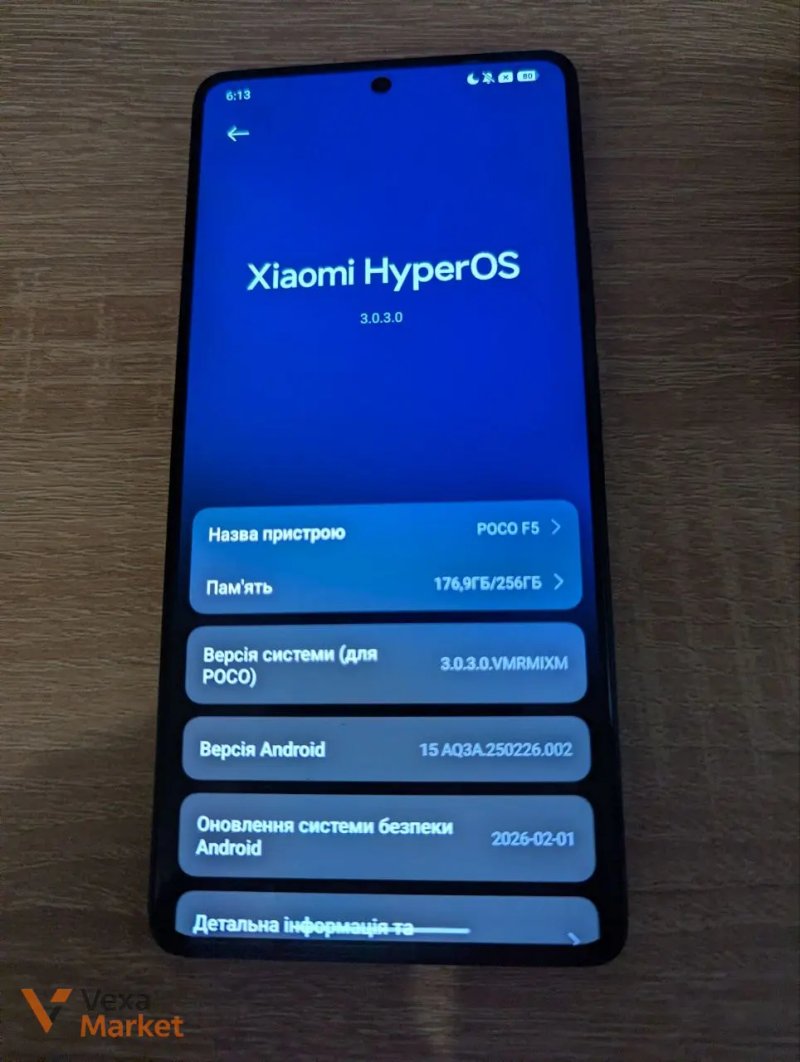 Смартфон Poco F5 8/256GB Black — фото 2