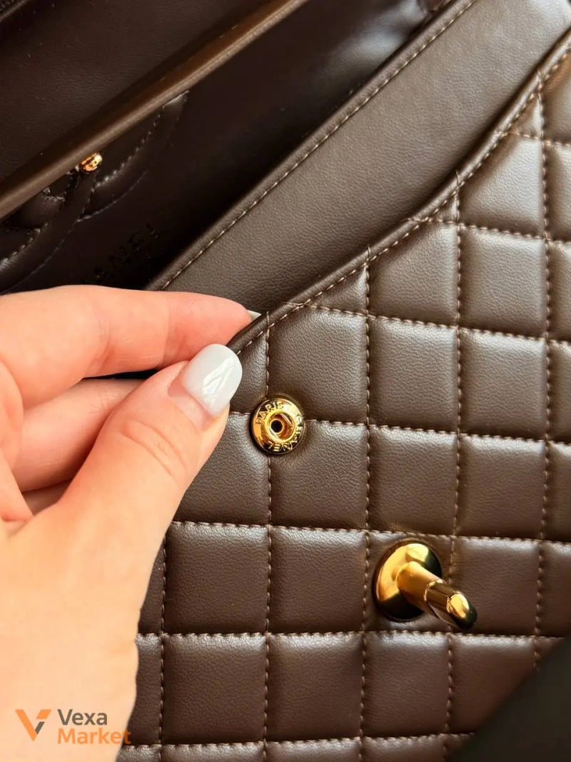 Сумка Chanel коричневая — фото 7