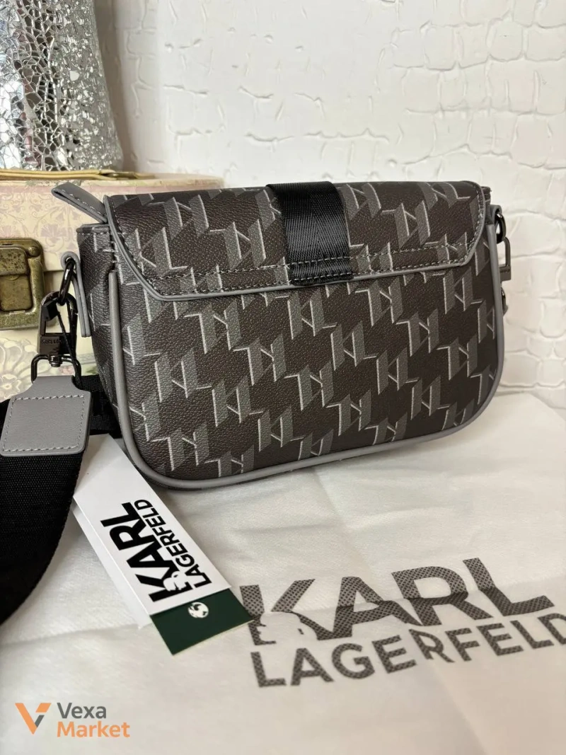Сумка чоловіча Karl Lagerfeld волов'яча шкіра — фото 2