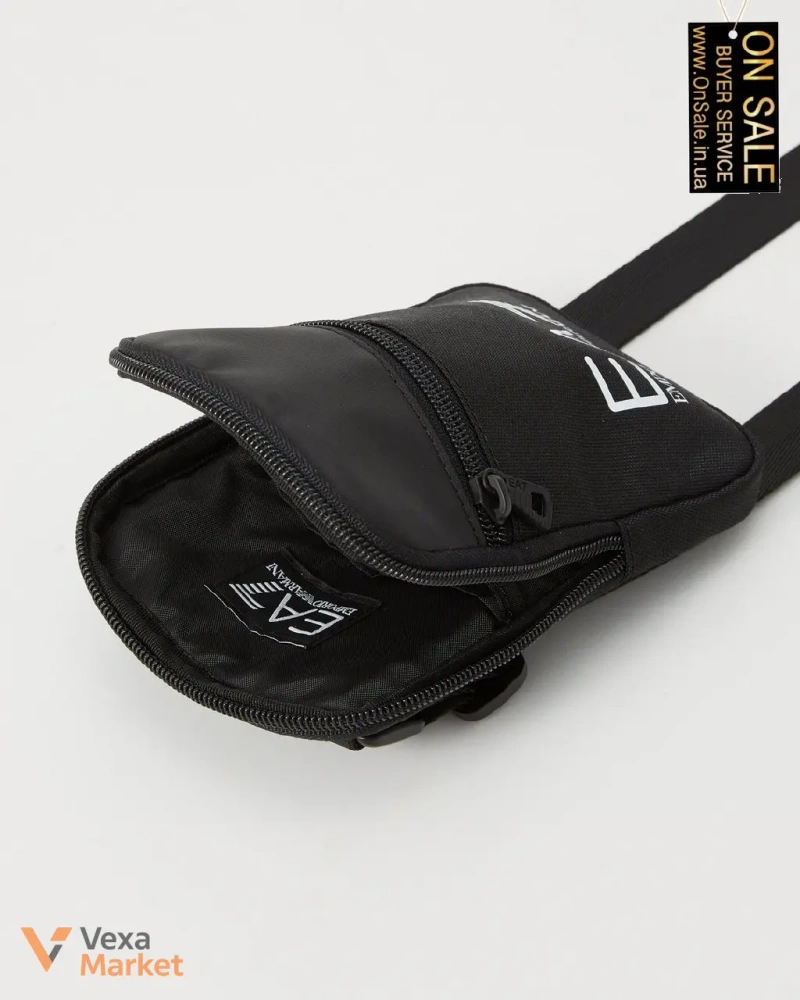 Сумка Ea7 Emporio Armani TRAIN CORE унісекс чорна — фото 3