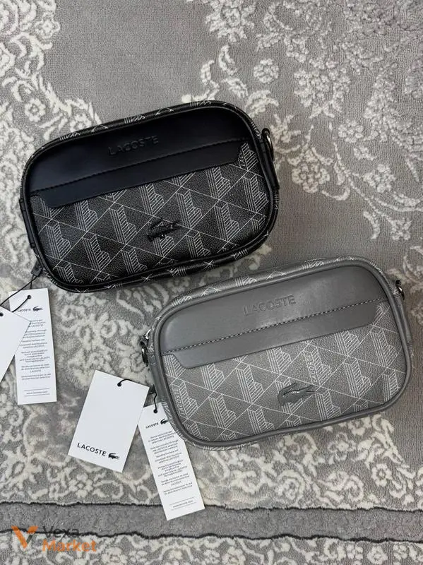 Сумка унісекс Lacoste Reporter Bag Black/Grey