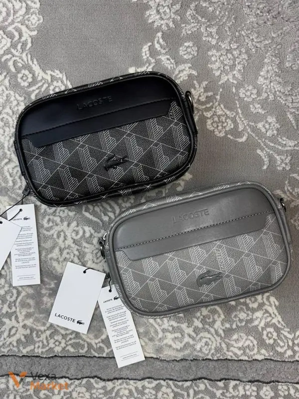 Сумка унісекс Lacoste Reporter Bag Black/Grey