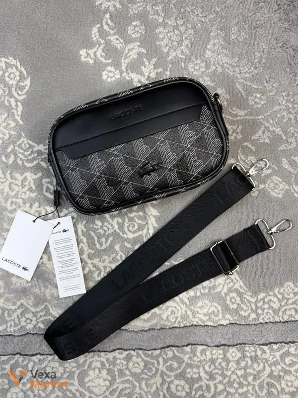 Сумка унісекс Lacoste Reporter Bag сіра — фото 2