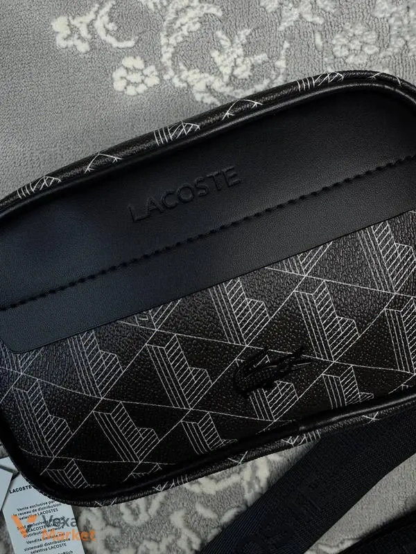 Сумка унісекс Lacoste Reporter Bag Black/Grey — фото 3
