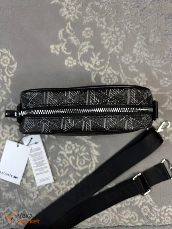 Сумка унісекс Lacoste Reporter Bag сіра — фото 5