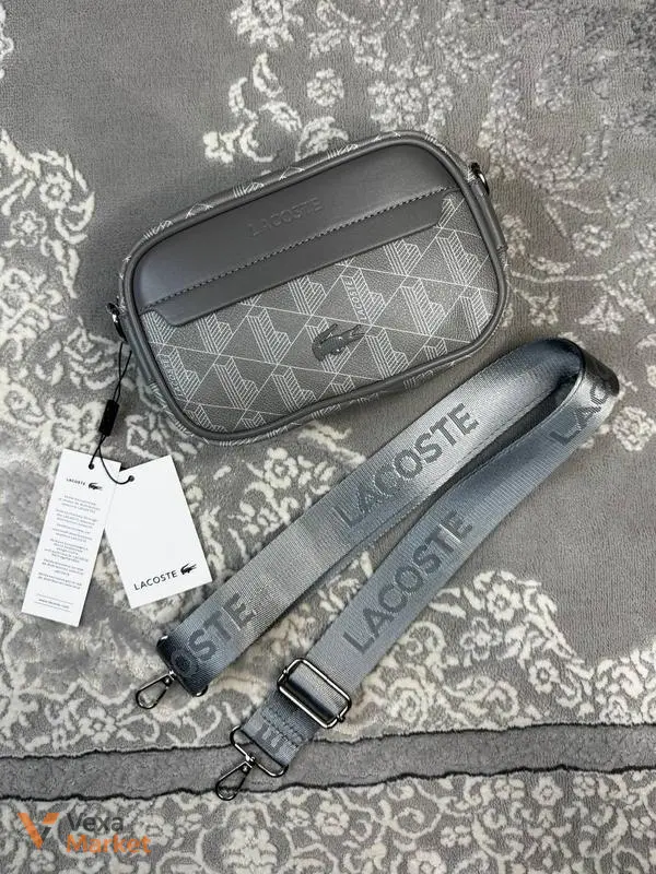 Сумка унісекс Lacoste Reporter Bag сіра — фото 7