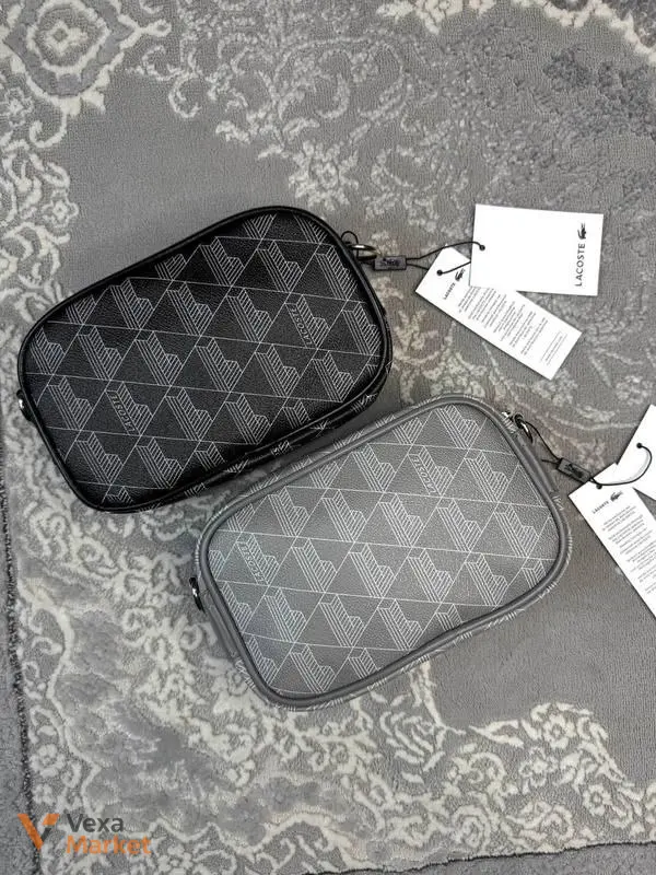 Сумка унісекс Lacoste Reporter Bag сіра — фото 8