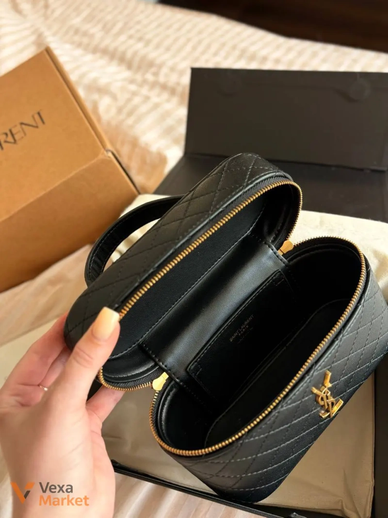 Сумка YSL косметичка черная — фото 5