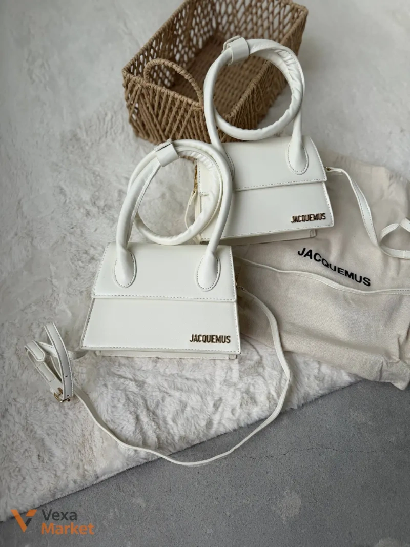 Сумочка Jacquemus малютка біла — фото 3