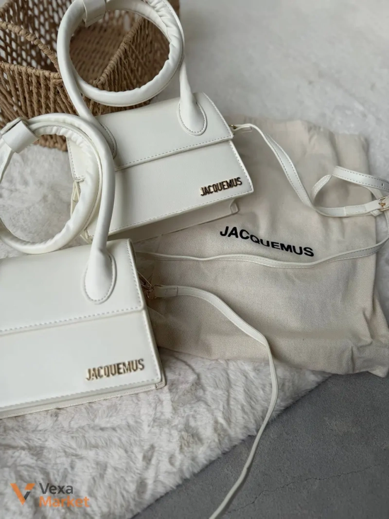 Сумочка Jacquemus малютка біла — фото 5