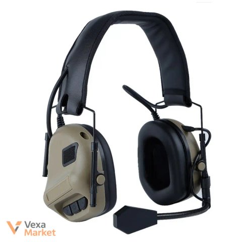 Тактичні навушники Active Headset з активним шумозаглушенням та підтримкою рації