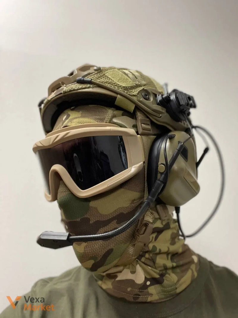 Тактичні навушники Active Helmet Headset з активним шумозаглушенням та підтримкою рації — фото 3