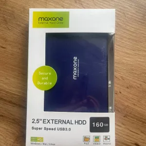 Портативний зовнішній жорсткий диск Maxone 160 ГБ, 2,5-дюймовий