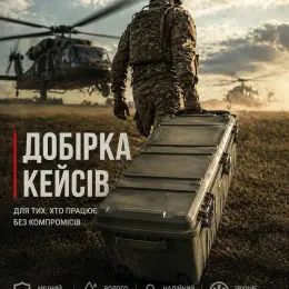 Великий кейс для зберігання спорядження, інструментів та техніки
