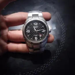 Часы Casio Edifice 125d, серебряная цепочка 37г, серебряный браслет 17г