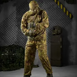 Легкий маскувальний костюм Multicam зі шліфованої сітки
