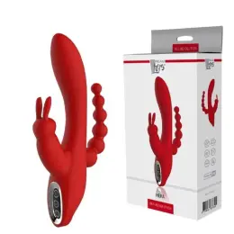 Потрійний вібратор-кролик Dream Toys Red revolution з анальною стимуляцією