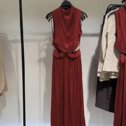 Zara Платье женское бордовое размер XS, S