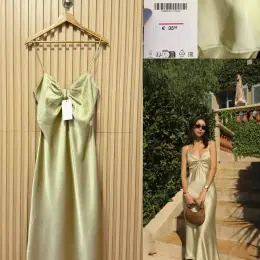 Zara Сукня атласна міді