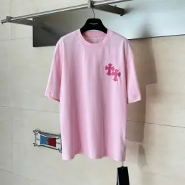 Футболка Chrome Hearts Cross Patch рожева