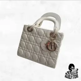 Christian Dior Small Lady Dior Cream шкіра