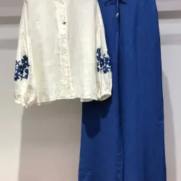 Комплект MaxMara Weekend: блуза и брюки, размер 42/44