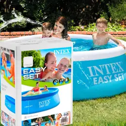 Надувний басейн Intex 28101 "Блакитна лагуна" 183*51см 886л