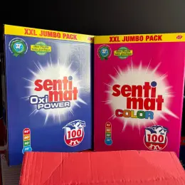Стиральный порошок Senti-mat Oxi Power и Color XXL Jumbo Pack